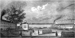 Scene at the Ohio Penitentiary Illustration (via Ohio Memory)